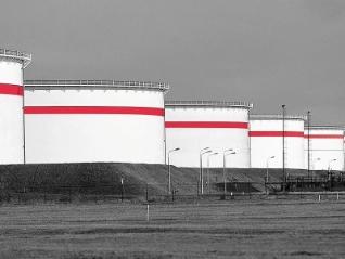Tank farm oil storage facility