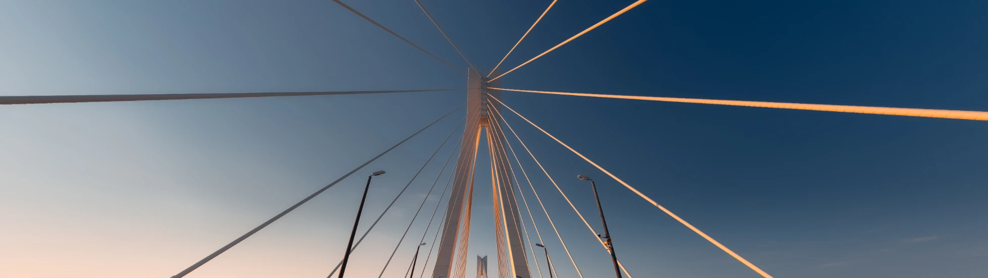 Archectural bridge on the horizon